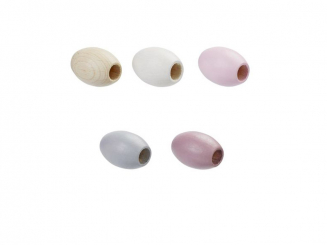 Grosslochperle Olive Holz  ø 22 x 30 mm 