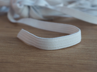 Gummilitze 6 mm breit weiss Meterware 