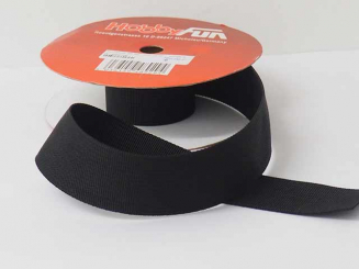 Gurtband 25 mm, schwarz 