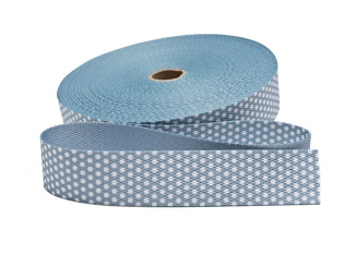Gurtband 30 mm, Punkte-grau 