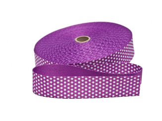 Gurtband 30 mm, Punkte-lila 