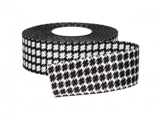 Gurtband 30 mm, Black&White-Hahnentritt 