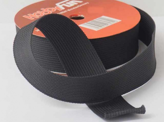 Gurtband 38 mm, dunkelgrau 