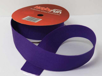 Gurtband 38 mm, pflaume 