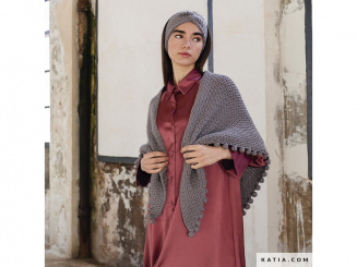 Häkelanleitung Dreieckstuch Merino Aran 