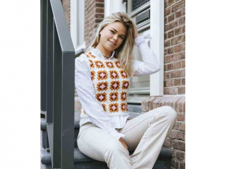 Häkelanleitung Granny Square Weste 
