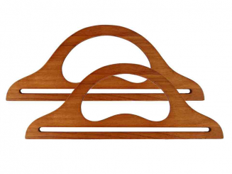 Holz Taschengriff 30 x 12 cm holz dunkel 