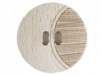 Holzknopf - Größe: 28mm - Farbe: braun - Art.-Nr.: 330664 