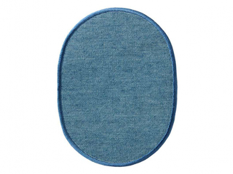 Jeansflick oval hell 2 St. 12 x 9,5 cm 