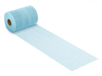 Jute-Netz 17 cm breit, türkis 