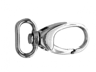 Karabinerhaken Ø 20mm-Nickelfarbig Länge.55mm Karabinerhaken Ø 20mm-Nickelfarbig Länge.55mm
