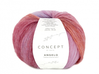 Katia Angelo Farbe 205 orange-rot-rosa-lila