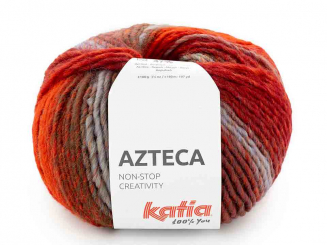 Katia Azteca 7897 rot-orange.khaki