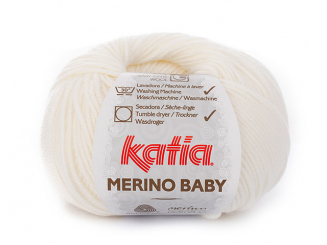 Katia Merino Baby Farbe 1 weiß