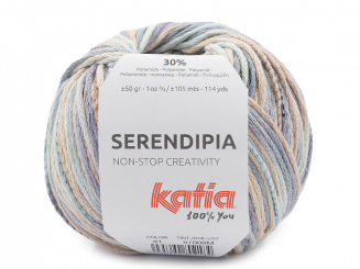 Katia Serendipia Farbe 81 blau-rosé