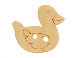 Kinderknopf Ente holz 16 mm 