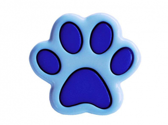 Kinderknopf Polyamid in Form einer Pfote mit Öse - Größe: 18mm - Farbe: 