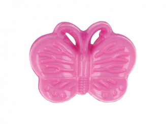 Kinderknopf Schmetterling fuchsia 