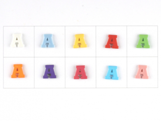 Knopf Buchstabe A 11 mm 