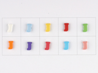 Knopf Buchstabe J 11 mm 