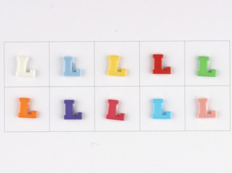 Knopf Buchstabe L 11 mm 