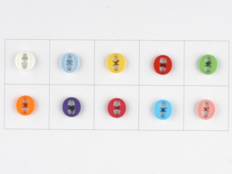 Knopf Buchstabe O 11mm 