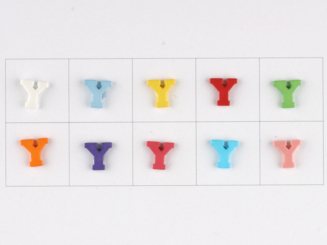 Knopf Buchstabe Y 11mm 