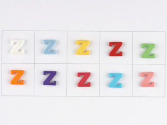 Knopf Buchstabe Z 11mm 