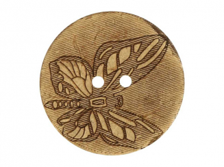 Knopf gelasert Schmetterling  18 mm - 