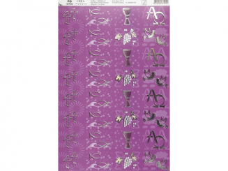 Konf. Komm Streifen holunder-A4, selbstklebend, 5er Pack 