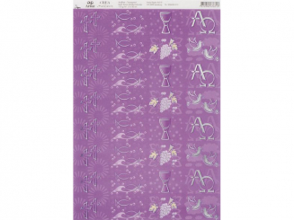 Konf. Komm Streifen holunder-A4, transparent, 5er Pack 