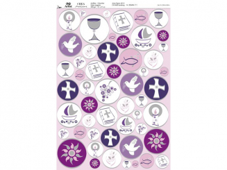 Konf./Komm. Kreise magenta 5er Pack 