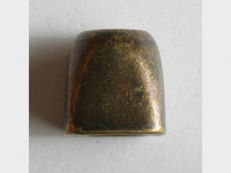 Kordelende, vollmetall - Größe: 12mm - Farbe: altmessing - Art.Nr. 221355 