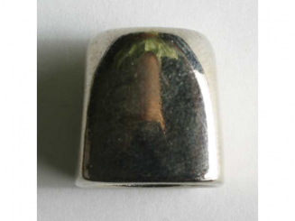 Kordelende, vollmetall - Größe: 15mm - Farbe: silber - Art.Nr. 240408 