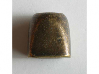 Kordelende, vollmetall - Größe: 15mm - Farbe: altmessing - Art.Nr. 240741 