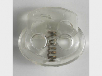 Kordelstopper oval - Größe: 18mm - Farbe: transparent - Art.Nr. 310518 