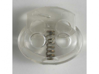 Kordelstopper oval - Größe: 23mm - Farbe: transparent - Art.Nr. 330565 