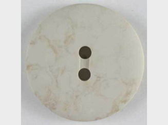 Kunststoffknopf mit dezentem Muster - Größe: 23mm - Farbe: beige - 