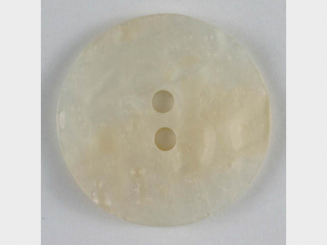 Kunststoffknopf mit interessantem Muster - Größe: 23mm - Farbe: weiß - 