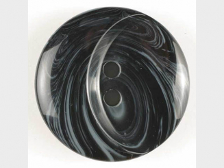 Kunststoffknopf mit ovaler Ausbuchtung - Größe: 23mm - Farbe: 