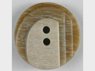 Kunststoffknopf mit stufenförmigen Erhöhungen - Größe: 18mm - Farbe: 