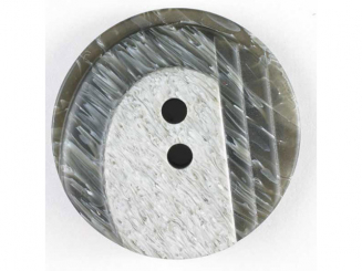 Kunststoffknopf mit stufenförmigen Erhöhungen - Größe: 18mm - Farbe: 