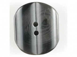 Kunststoffknopf mit unregelmäßigen weißen Streifen - Größe: 20mm - 