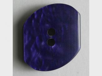 Kunststoffknopf mit unregelmäßiger Form - Größe: 20mm - Farbe: lila - 