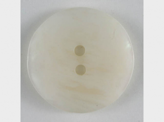 Kunststoffknopf schlicht - Größe: 15mm - Farbe: weiß - Art.Nr. 231365 