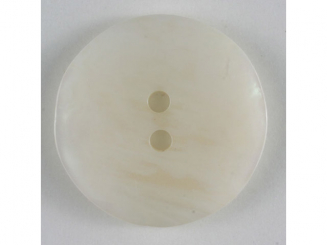 Kunststoffknopf schlicht - Größe: 23mm - Farbe: weiß - Art.Nr. 300531 