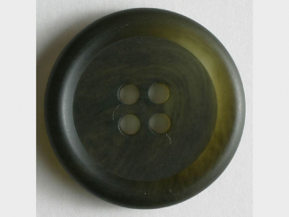 Kunststoffknopf schlicht, marmoriert - Größe: 15mm - Farbe: grün - 