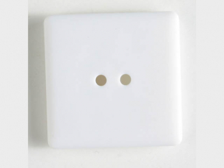 Kunststoffknopf, schlicht quadratisch - - Größe: 25mm - Farbe: 