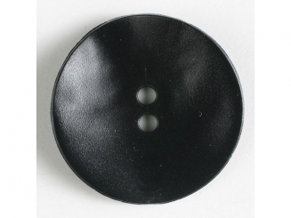 Kunststoffknopf, schlicht, mattglänzend, 2 Loch - Größe: 28mm - 