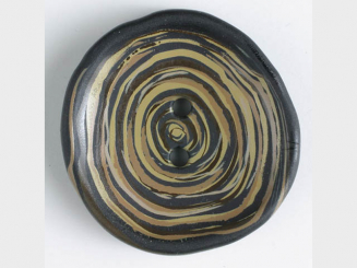 Kunststoffknopf unregelmäßig runde Form mit 2 Löchern - Größe: 38mm - 